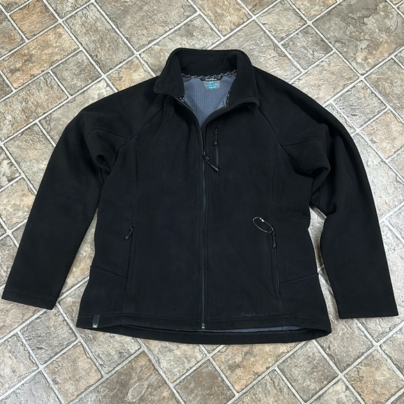 WindRiver Heavyweight Fleece BNWT Full Zip, Side and Chest Zip Pockets Black - Picture 2 of 11